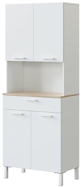 Habitdesign Küche, Holz, 4 Türen, 72 cm (Largo) x 186 cm (Alto) x 40 cm (Fondo)
