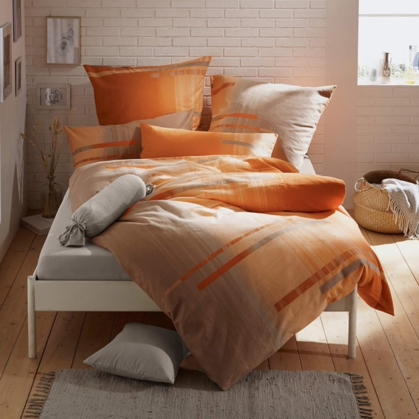 Erwin Müller Bettwäsche Bettwäsche, Biber, 2 teilig, Flanell Streifen Bild 4