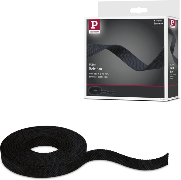 Paulmann Gurtband für Lichtleiste ULine 150 W Stoff 5 m schwarz