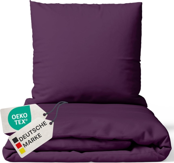 NYVI Bettwäsche Bettwäsche DreamScience Mikrofaser Uni, Microfaser, YKK Reißverschluss, Atmungsaktiv, Pflegeleicht