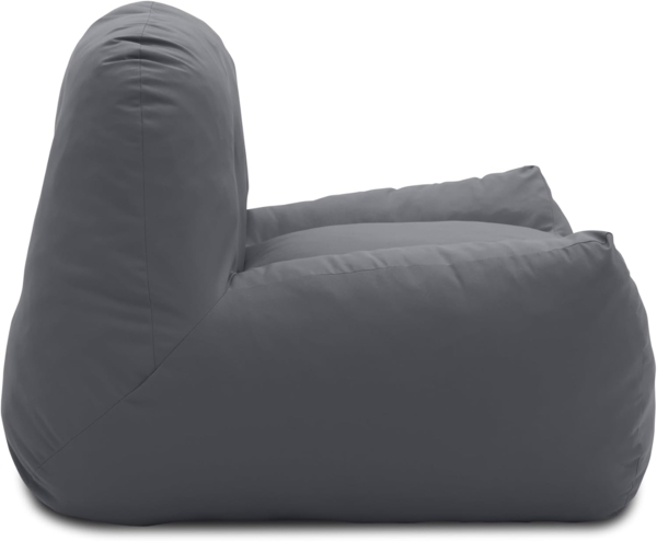 DOMO. collection Outdoor Sessel Norderney, Gartensessel, Outdoorsofa, Gartenmöbel, Polstersessel wetterfest, 114 x 105 x 78 cm (BxTxH), dunkelgrau Bild 3