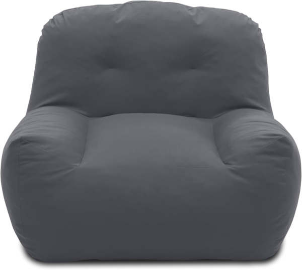 DOMO. collection Outdoor Sessel Norderney, Gartensessel, Outdoorsofa, Gartenmöbel, Polstersessel wetterfest, 114 x 105 x 78 cm (BxTxH), dunkelgrau Bild 2