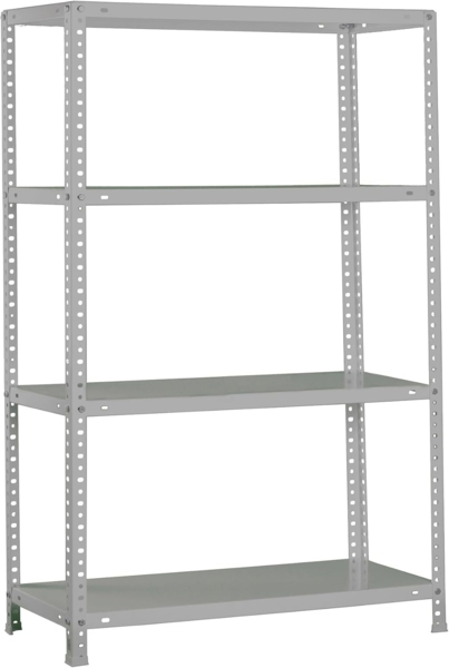 Simonrack Schwerlastregal, Lagerregal, 150 x 80 x 40 Metallregal, Kellerregal, Biegestelle 100 kg, 4 Fachböden, Grau - Comfort Bild 1