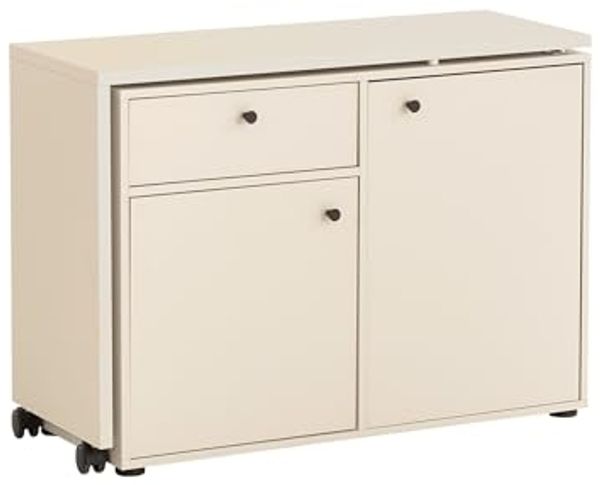 Schildmeyer Kommode und Schreibtisch Lovund 701950, cremebeige, 104,6 x 39 x 75,3 cm