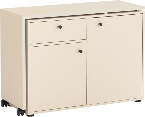 Schildmeyer Kommode und Schreibtisch Lovund 701950, cremebeige, 104,6 x 39 x 75,3 cm