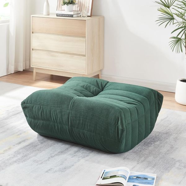 Fußhocker Kodsø 35x80x65 cm Cord Grün [en. casa]