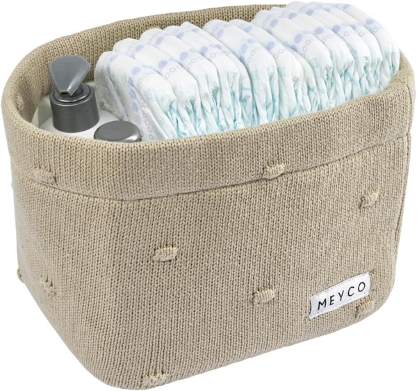 Meyco Mini Knots Kommodenkörbchen Small Sand