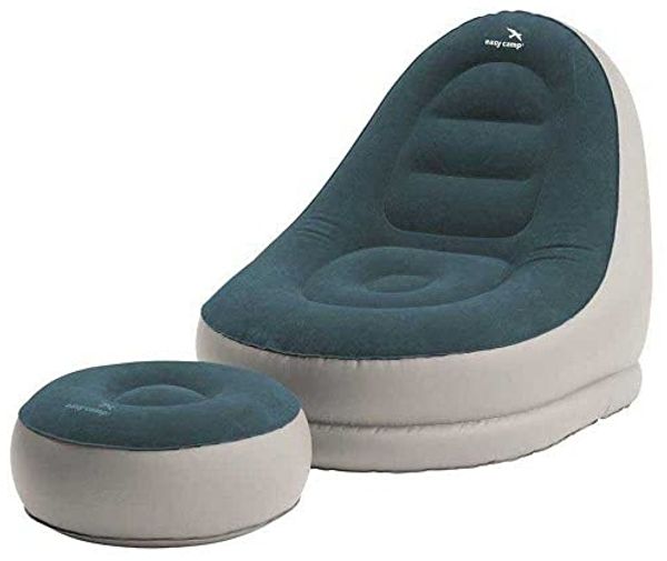 Easy Camp Aufblasbares Lounge-Set Comfy Grau und Blau 441795