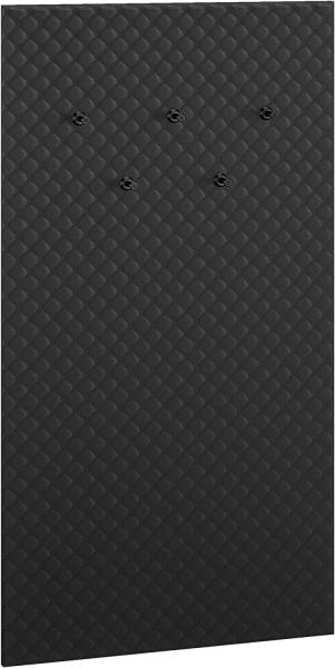 Garderobenpaneel Caro Flurgarderobe 68x3x126 cm schwarz