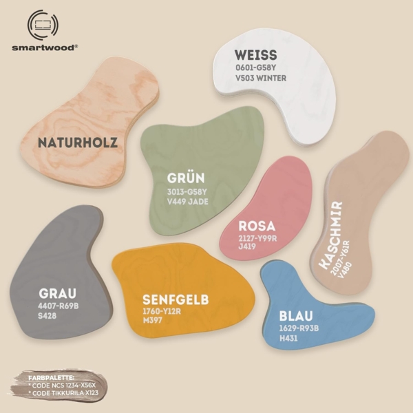 smartwood Kinderbett Bodenbett 70x140 mit Rausfallschutz & Lattenrost - Grün - Kinder Montessori Bett TILA 2L mit glatten Kanten - Betten für schnelle Montage - Bis 230 kg belastbar Bild 8