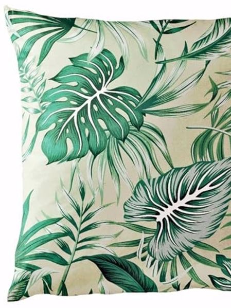 BIERBAUM Bettwäsche 135x200cm, Blätter Monstera Blätter Tropisch Grün Bierbaum, Satin, 2 teilig, seidiger Glanz, elegantes Motiv Bild 4