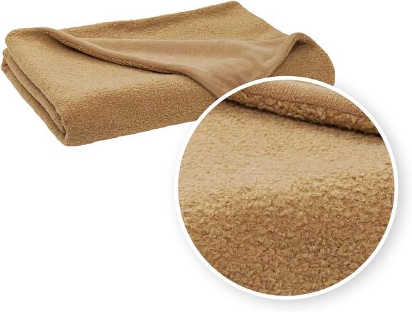 Meyco Home Bouclé Decke 130 x 170 cm Toffee Beige