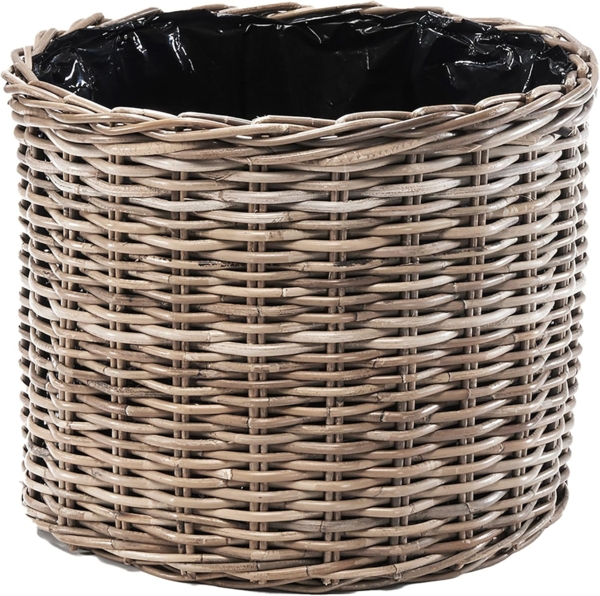 Kobolo Pflanzkübel Pflanzkorb DREVO - Rattan mit Folie ausgeschlagen (1 Stück)