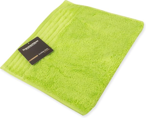 Traumschloss Gästehandtuch Premium-Line, Frottier (1-St), 100% amerikanische Supima Baumwolle mit 600g/m², Grün