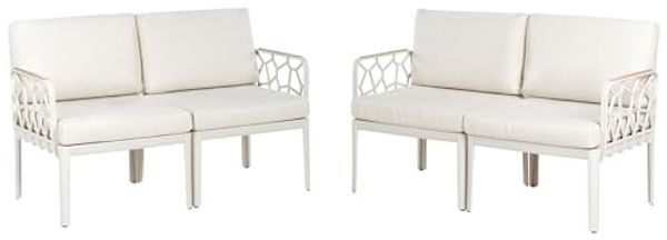 Gartensofa Set 4-Sitzer ERICHE Hellbeige Bild 6