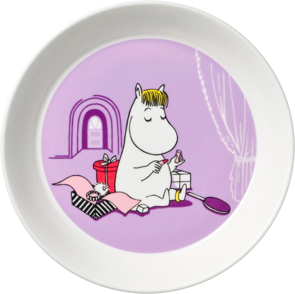 Arabia Moomin Teller 19cm Snorkmaiden lila