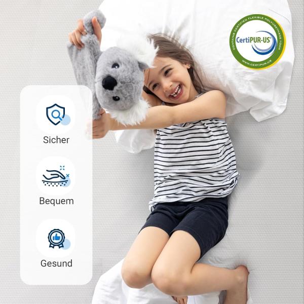 Avenco Topper 140x200,7.5 cm Höhe Matratzentopper aus Gel Memory Foam und Bambusfasern,Matratzenschoner mit Abnehmbarem und Waschbarem Bezug,CertiPUR-US zertifiziert und öko-tex Bild 6