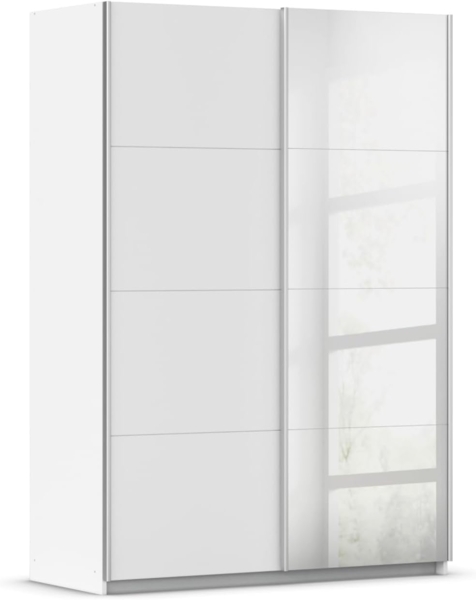 rauch Kleiderschrank, Schwebetürenschrank SUBITO, 2-türig, 1 Spiegeltüre, Alpinweiß, 136 x 197 x 61 cm