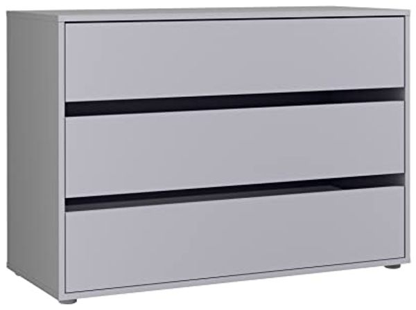FORTE Extras Robes/Kds Schubkastenblock, Holzwerkstoff, Grau, 98,7 x 70,6 x 39,6 cm