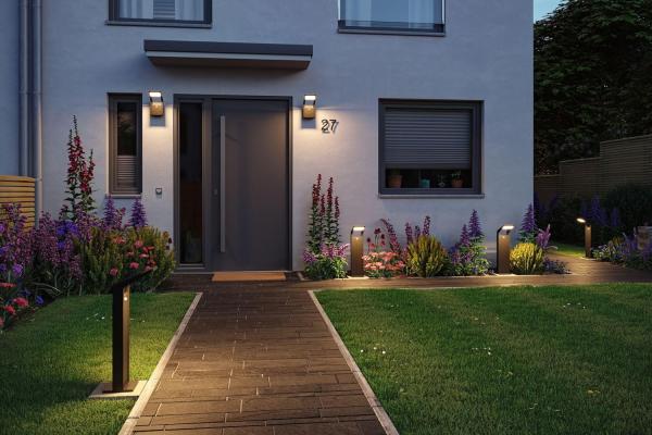 Paulmann 94860 LED Pollerleuchte Juntea Bewegungsmelder Anthrazit IP44 3000K Bild 7