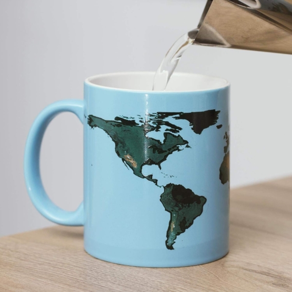 Thumbs Up glowrmug die Tasse Globale Erwärmung, Keramik, Blau, 11 x 9 x 8 cm Bild 3