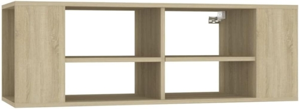 vidaXL TV-Wandschrank Sonoma-Eiche 102x35x35 cm Holzwerkstoff 806241