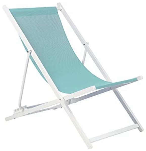 Gartenliege Metall Türkis LOCRI II