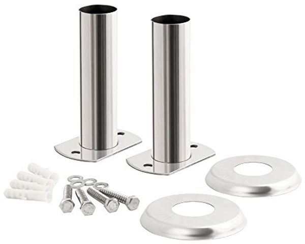 Zelsius Poolleiter Edelstahl Poolleiter Halterung, Ø 40 mm, Flansch Set für Pool Leiter