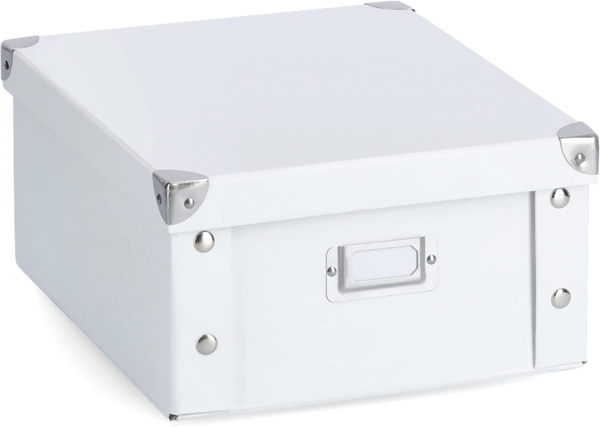 ZELLER-PRESENT Box Pappe. weiß. 31 x 26 x 14 cm