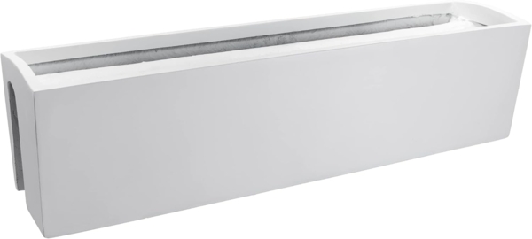 VIVANNO Balkonkasten Fiberglas BALKONA CLASSIC Kasten - Weiß Matt (1 St), 80x19x21,50 cm