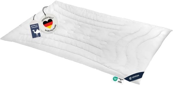 casimum Naturhaarbettdecke LUXUS Kamelhaardecke für Sommer, Winter, 4 Jahreszeiten, Füllung: 100% Kamelhaar, Bezug: 100% Baumwolle, Bettdecke 135x200, 155x220 cm & weitere Größen, temperaturausgleichend