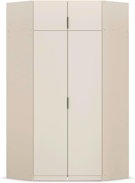 Rauch Möbel Lagoa, Kleiderschrank, Eckschrank, Garderobe für Schlafzimmer, Kinderzimmer, Jugendzimmer 4-türig, Farbe Beige, Breite 166
