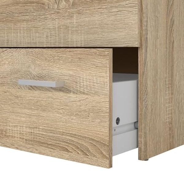 Duero Kommode mit 3 Schubladen Struktur aus Eiche 74,1 x 35,95 x 69,9 cm Bild 6