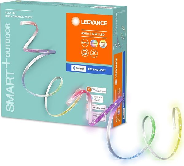 LEDVANCE Bluetooth SMART+ Flex Outdoor LED Lichtband RGBW mehrfarbig 3m