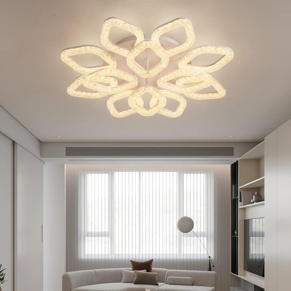 Eurotondisplay LED Deckenleuchte LED Deckenlampe XL DL Fernbedienung Lichtfarbe/Helligkeit einstellbar, LED fest integriert, Einstellbar von Warm- bis Kaltweiß, Lichtfarbe- und Helligkeit mit Fernbedienung einstellbar