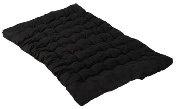 MEUBLE COSY Klappmatratze Futon Matratze Bodenmatratze Gepolsterte, 135 x 190 x 10 cm, Schwarz