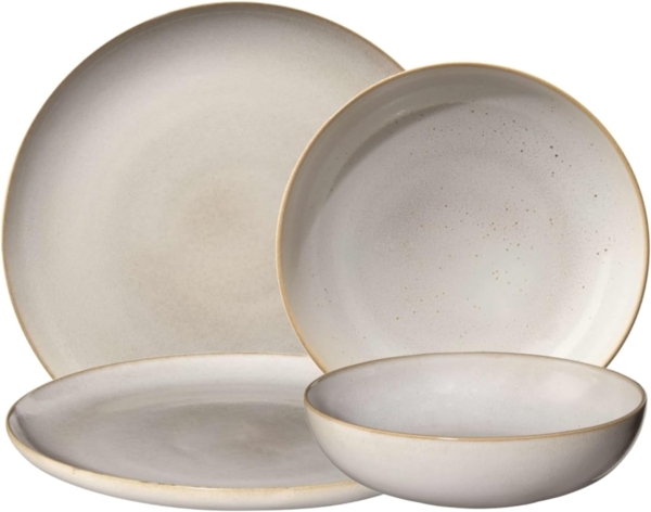 ASA SELECTION Tafelservice SAISONS Tafelset sand 4tlg, Steinzeug