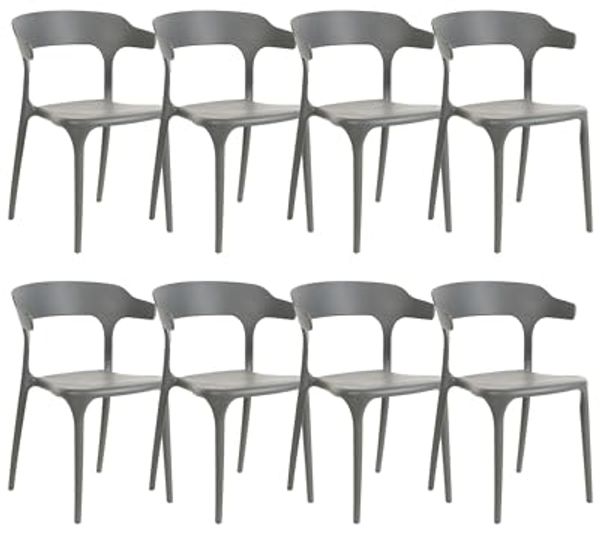 Esszimmerstuhl 8er Set GUBBIO Grau