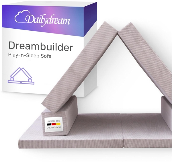 Dailydream Kindersofa Dailydream Dreambuilder Play-n-Sleep Spielsofa für Kinder