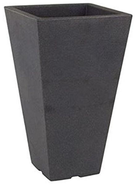 Pflanztopf Capri 27x27x H 45cm grau Übertopf