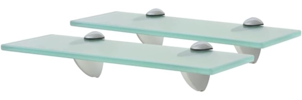 vidaXL Schwebende Regale 2 Stk. Glas 30x20 cm 8 mm [3051518]
