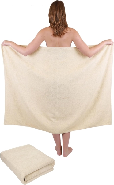 Betz Badetücher 2 Stück Badetuch groß XXL Dresden 100x140 cm Saunatuch Set Strandtuch, 100% Baumwolle (Set, 2-St)
