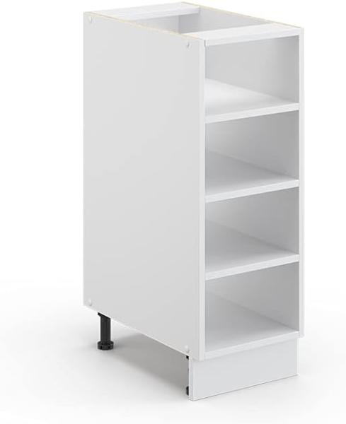 Vicco Küchenschrank Hängeschrank Unterschrank Küchenzeile Hochglanz Fame-Line (ohne Front, Unterschrank Regal 30 cm)