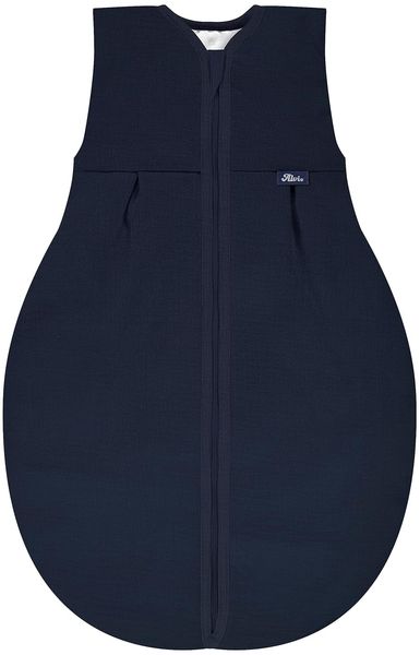 Alvi 4-Season Mull-Schlafsack 4-Jahreszeiten Schlafsack Babyschlafsack Kinderschlafsack ohne Ärmel (110 cm, Poseidon)