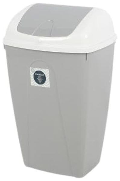 Urban Living Papierkorb 25 Liter Abfalleimer mit Schwenkdeckel Müll-Eimer, Schwingdeckel