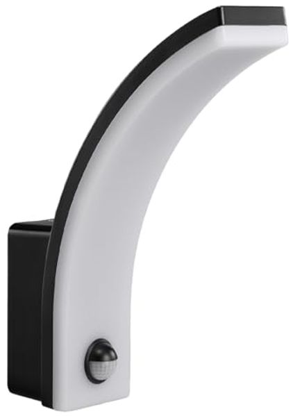 Maclean LED Außen-Wandleuchte MCE512, neutralweiß, LED-Dämmerungssensorlampe IP65 Bewegungsmelder