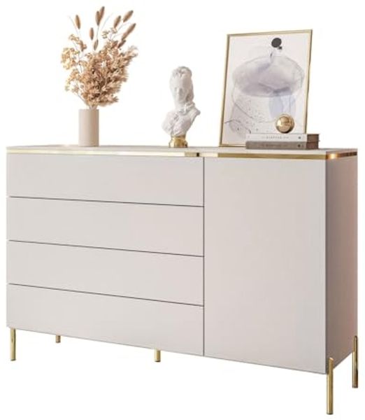 Lookway Kommode AURORA 4S1D Anrichte in KASCHMIR Schubladenschrank