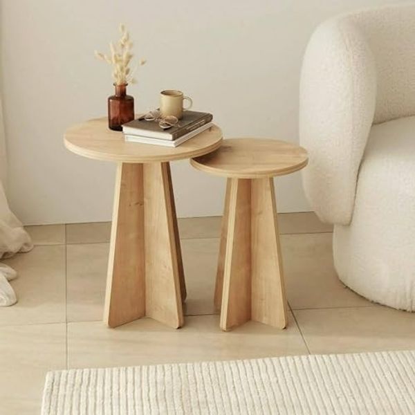 Dmora Eridani, Couchtisch, Couchtisch, Zeitschriftenständer für Sofa, Wohnzimmerregal, 40 x 40 x 50 cm, Eiche, Melaminplatte 18 mm