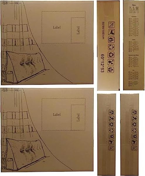VERCART Keilkissen, Gelb, Leinenmischung, 50 x 20 x 200 cm Bild 7