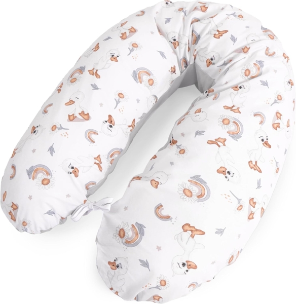 Amilian Stillkissen XXL 170 cm - Schwangerschaftskissen & Seitenschläferkissen mit Bezug, - Lagerungskissen - Nursing Pillow - Pregnancy Pillow, mit Füllung, Schlafkissen für Seitenlage - Körperkissen